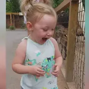 Excited little girl